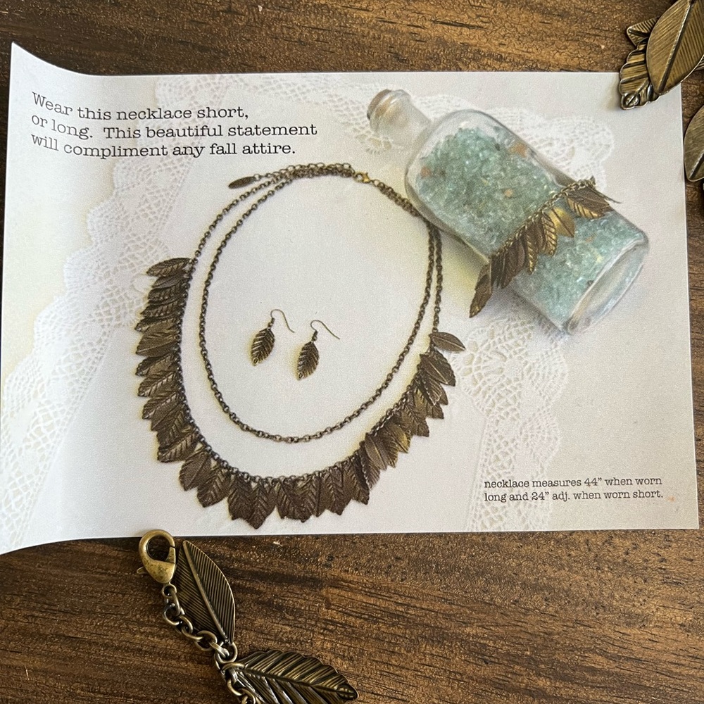 Plunder set necklace, bracelet & earrings